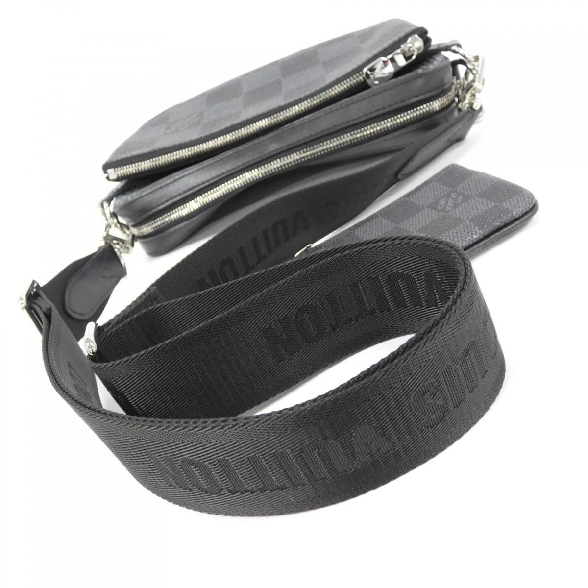 Louis Vuitton Damier Graphite Trio Shoulder Bag — view 7
