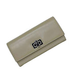 Fendi Foldable Long Wallet Gray Peekaboo 8 M0377