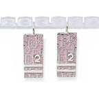 Dior Earrings Trotter Light Pink Silver — view 6