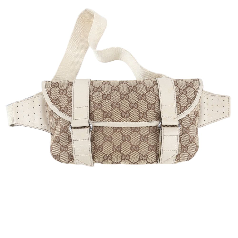 Gucci GG Canvas 2-Way Belt Bag Crossbody Waist Pouch — view 2