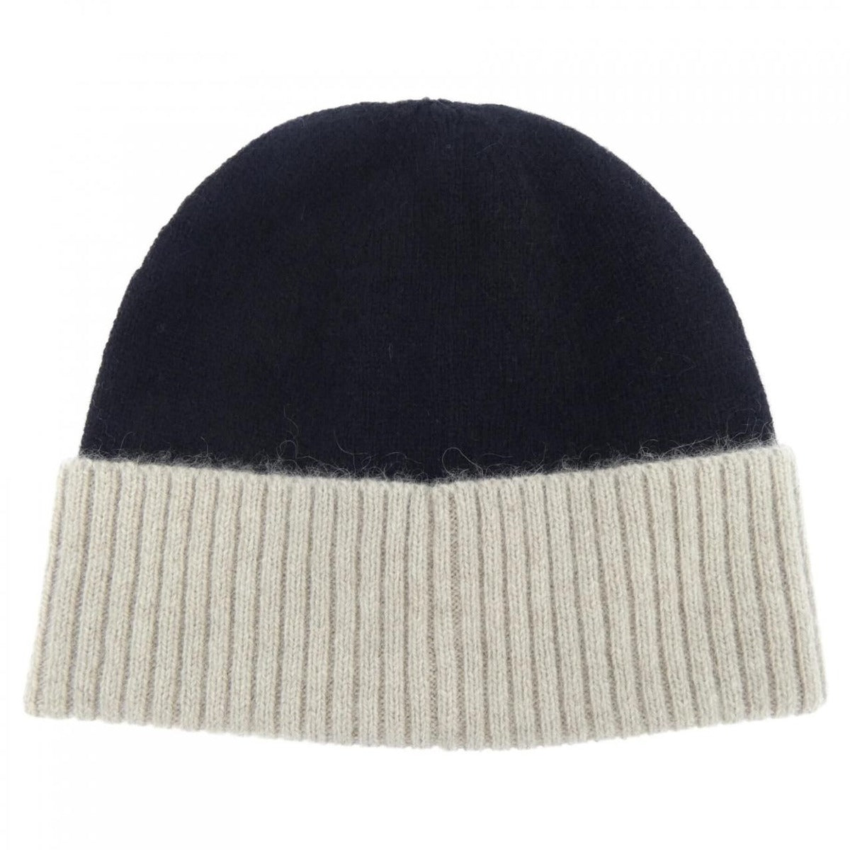 Chanel Knit Cap Cashmere Black Beige — view 2