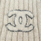 Chanel Knit Cap Cashmere Black Beige — view 4