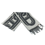 Hermes Cashmere Scarf Mayon 100% Gris Cine Cles