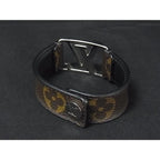 Louis Vuitton Bracelet Hockenheim Brown Monogram Silver — view 3