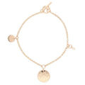Hermes Exlibris PM 18K Pink Gold 1 Diamond Bracelet St