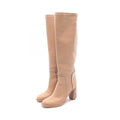 Hermes Boots Beige Leather