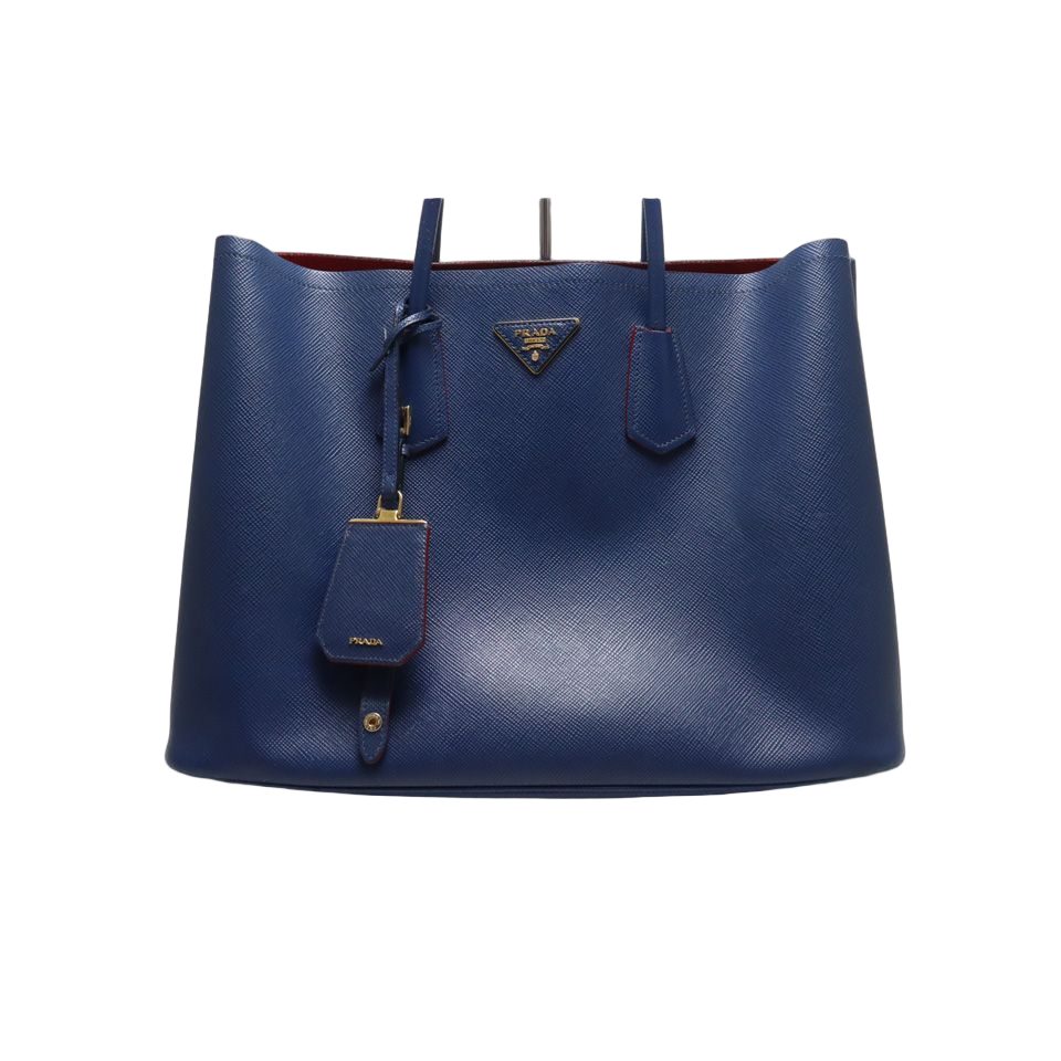 Prada Saffiano Tote Blue