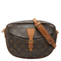 Louis Vuitton Monogram Jeune Fille MM Crossbody Shoulder Bag Brown Leather