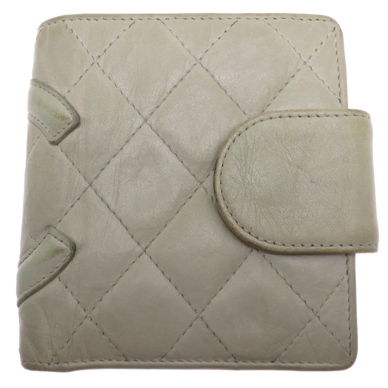 Chanel Bifold Twist Gray Wallet — view 2