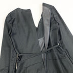 Celine A-line Dress with Carriage Belt 38 Gray Vintage — view 6
