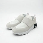 Hermes H Sneakers Shoes Suede Fabric White Velcro