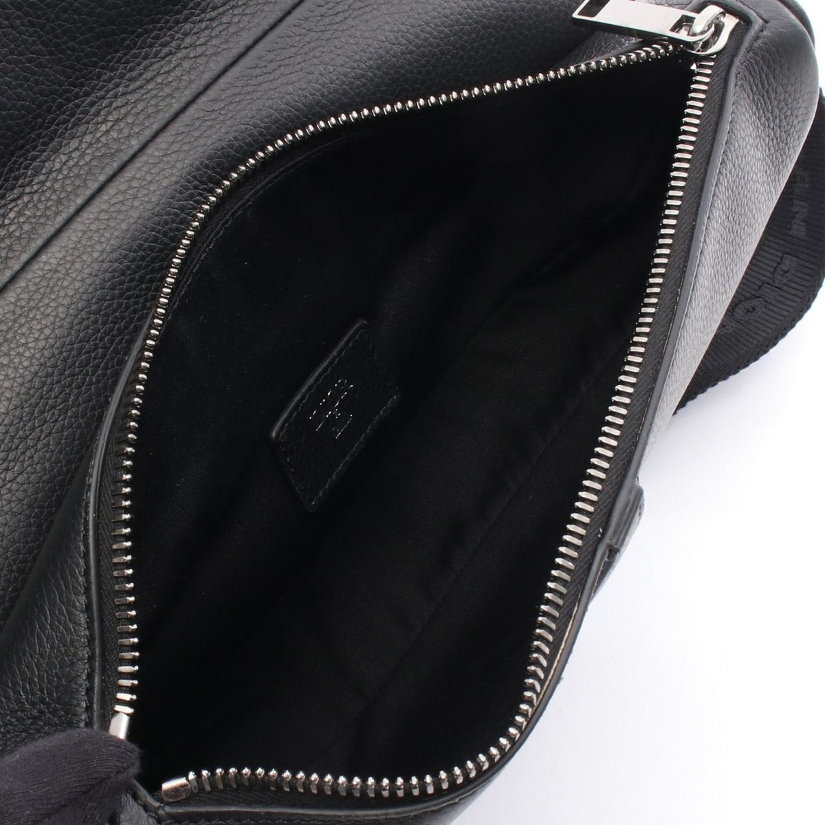 Dior Waist Bag Erl Saddle Black Leather — view 3