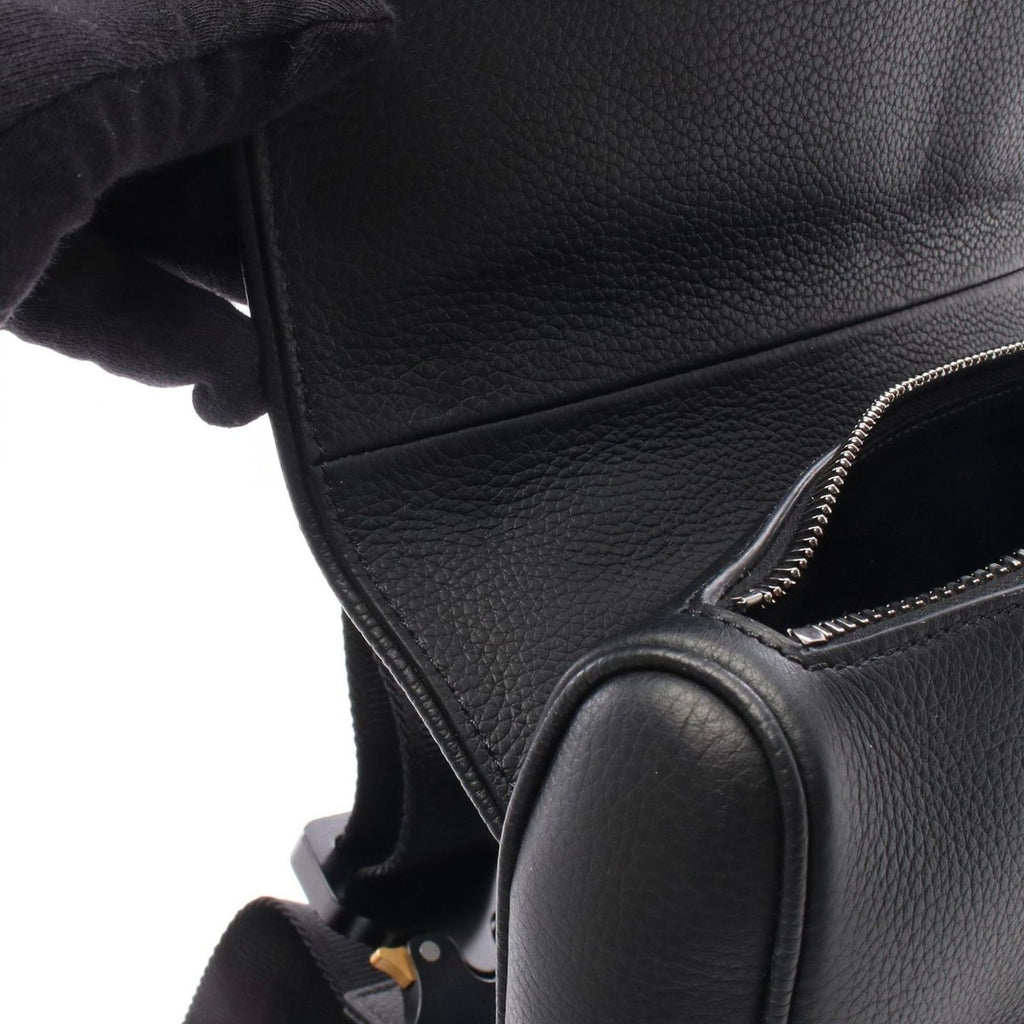 Dior Waist Bag Erl Saddle Black Leather — view 5