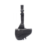 Dior Waist Bag Erl Saddle Black Leather