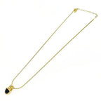 Christian Dior GP Rhinestone Colored Stone Necklace Gold Blue — view 2