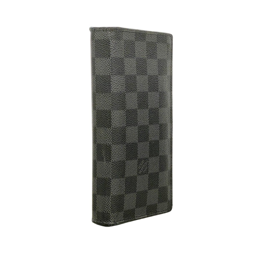 Louis Vuitton Wallet Damier Graphite Portefeuille Brazza Black — view 2