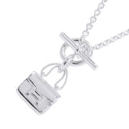 Hermes Necklace Amulet Constance Pendant Silver