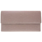 Louis Vuitton Epi M6338 B Portefeuille International Lilac Trifold Long Wallet
