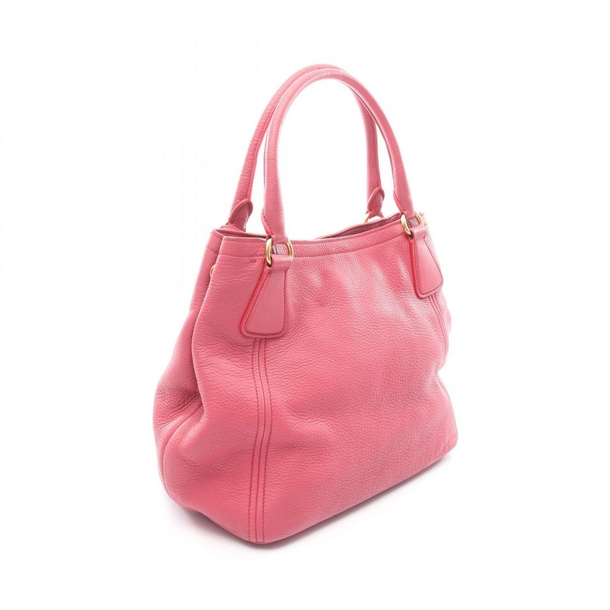 Prada Handbag Vitello Daino 2-Way Pink Leather Shoulder — view 2