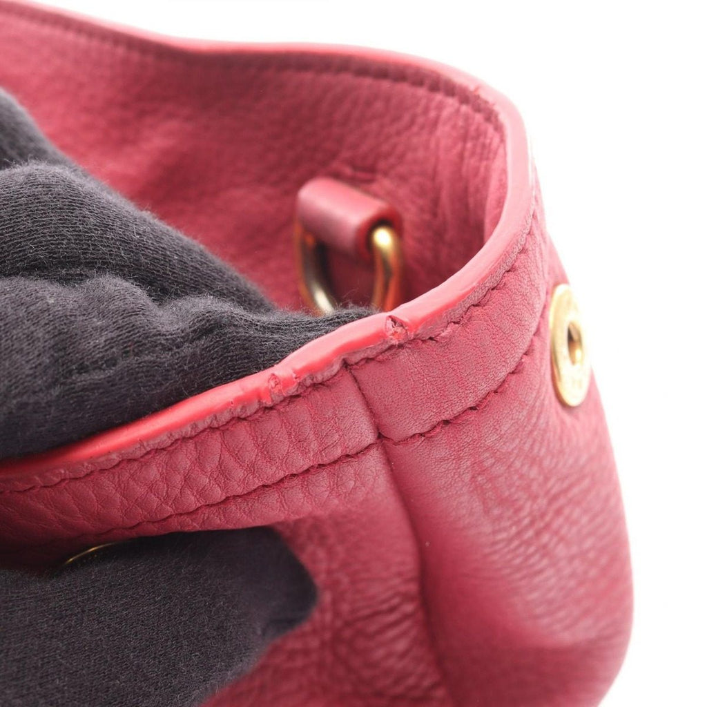 Prada Handbag Vitello Daino 2-Way Pink Leather Shoulder — view 6