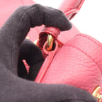 Prada Handbag Vitello Daino 2-Way Pink Leather Shoulder — view 8