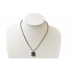 Chanel Coco CC Rhinestone Antique Silver 17 — view 4