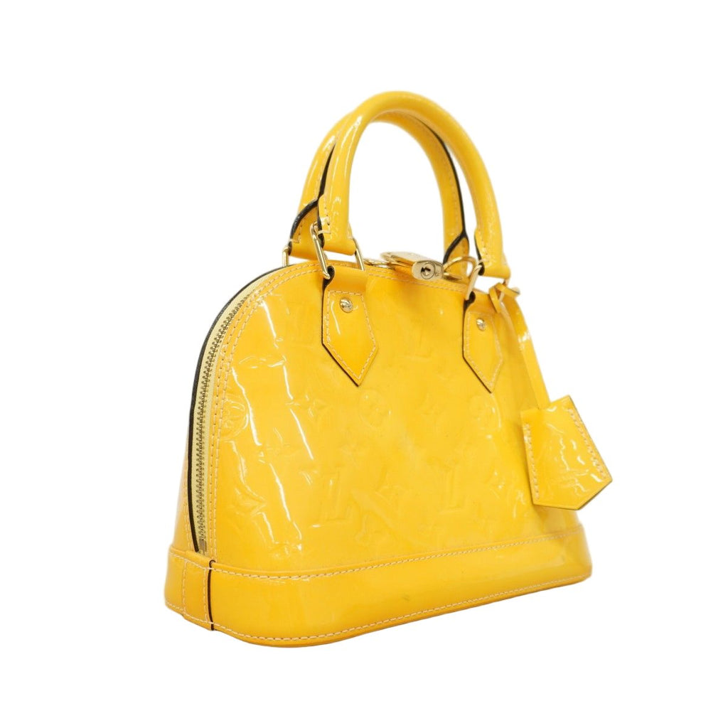 Louis Vuitton Handbag Vernis Alma BB Citrine 2-Way — view 2