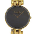 Dior Bakira 46 Gold Plated Quartz Analog Display Black Dial