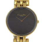 Dior Bakira 46 Gold Plated Quartz Analog Display Black Dial