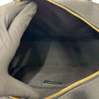 Chanel With Vintage Quilted CC Logo Caviar Leather Handbag Black — view 9