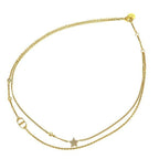Christian Dior Petit CD Double Necklace N1155 Pmtcy d301