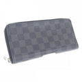 Louis Vuitton Zippy Wallet Vertical Damier Graphite Long Black