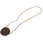 Celine Triomphe Coin Purse Brown Leather Shoulder Strap Pochette — view 5