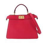 Fendi Peekaboo ISeeU Small 2-Way Bag Leather Pink