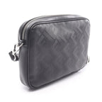 Fendi Shoulder Bag Shadow Diagonal Duo Black Leather Case — view 2