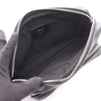 Fendi Shoulder Bag Shadow Diagonal Duo Black Leather Case — view 3
