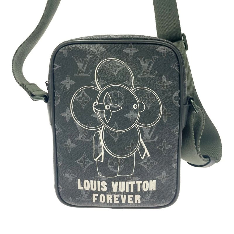 Louis Vuitton Monogram Eclipse Danube PM Vivienne Shoulder Bag — view 4