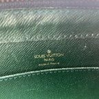 Louis Vuitton Taiga Baikal Clutch Bag Green — view 6