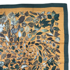 Hermes Scarf Carre 140 Large Tourbillon Fallen Leaves Swirl Green — view 3