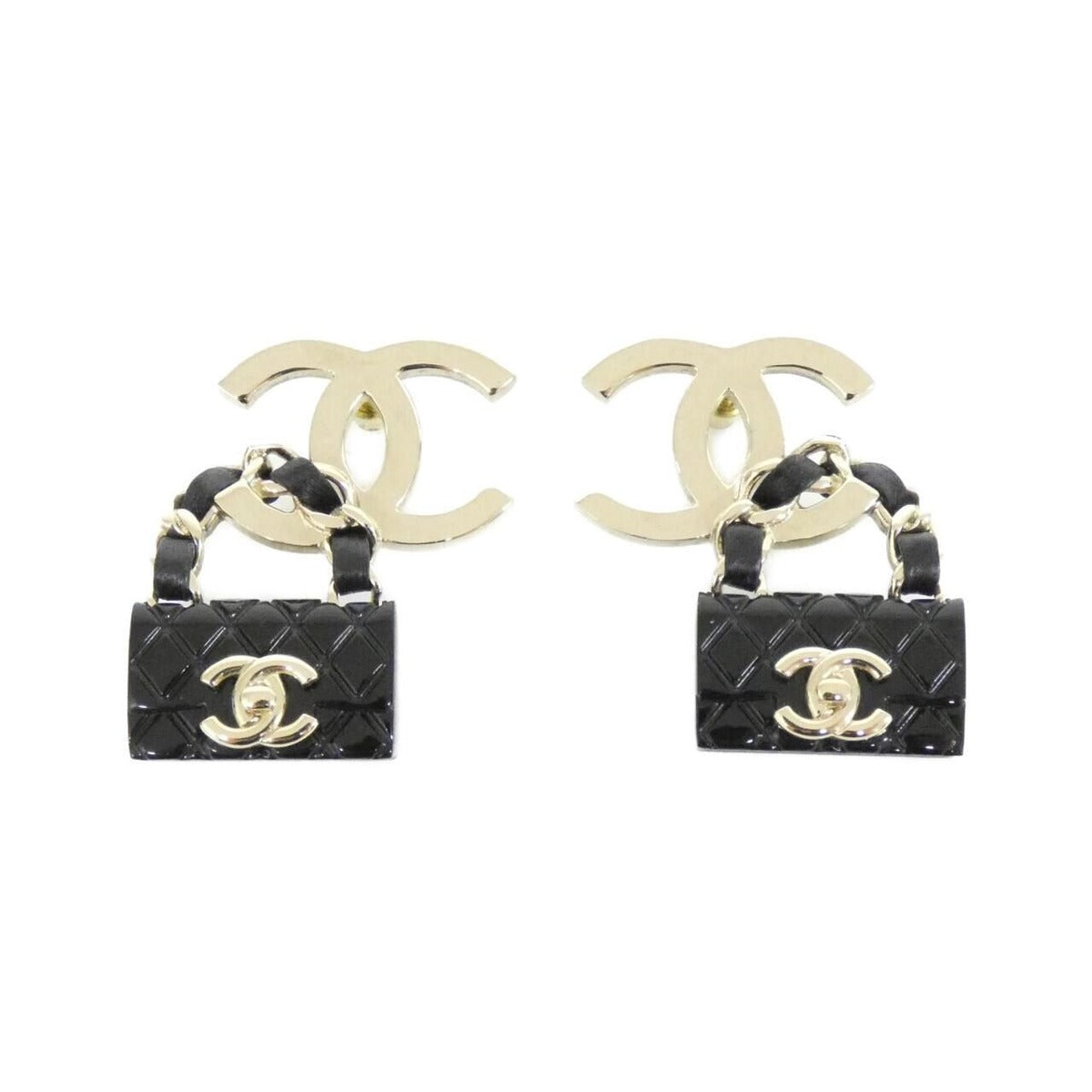 Chanel Earrings Black