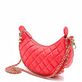 Chanel Quilted Lambskin Pink Chain Shoulder Bag