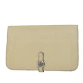 Hermes Dogon GM Togo Beige Silver Hardware Long Wallet