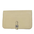 Hermes Dogon GM Togo Beige Silver Hardware Long Wallet
