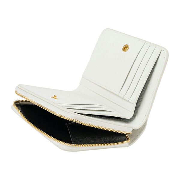 Saint Laurent Bifold Compact Wallet White Multi — view 5
