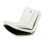 Saint Laurent Bifold Compact Wallet White Multi — view 5