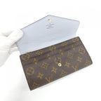 Louis Vuitton Monogram Portefeuille Sarah Wallet Brown Marron — view 4