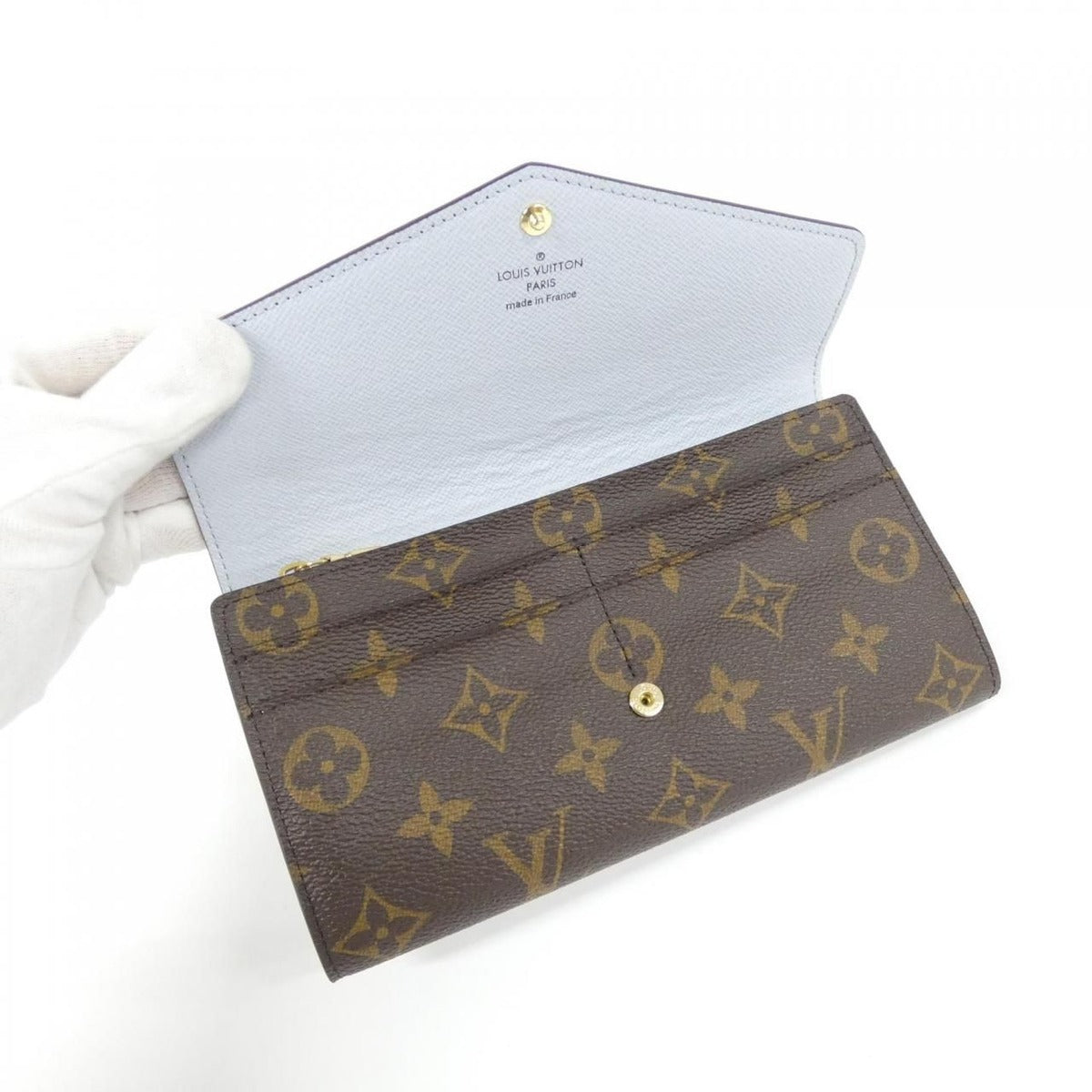 Louis Vuitton Monogram Portefeuille Sarah Wallet Brown Marron — view 4