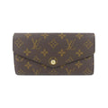 Louis Vuitton Monogram Portefeuille Sarah Wallet Brown Marron
