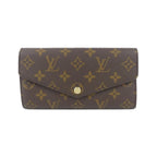 Louis Vuitton Monogram Portefeuille Sarah Wallet Brown Marron