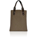 Celine Tote Beige Brown Macadam Light Nylon Leather